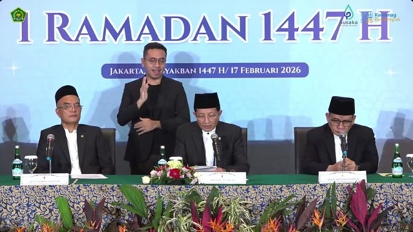 Pemerintah Tetapkan Awal Puasa 1 Ramadhan 1447 H Jatuh Pada Hari Kamis, 19 Februari 2026