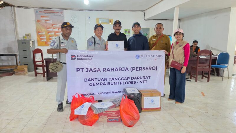 Jasa Raharja Salurkan Bantuan TJSL untuk Warga Terdampak Gempa di Nagekeo